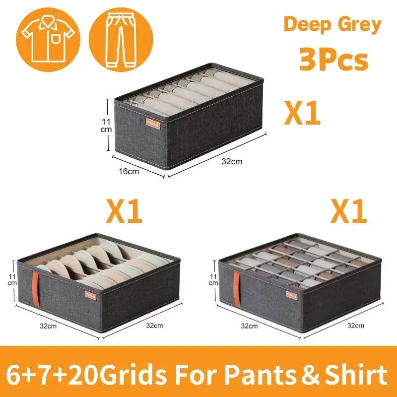 Socks Organizer Underwear Bra Storage Box Cabinet Drawer Organizer For Clothes Ties Wardrobe Clothes Organizer Cabinet Separator
