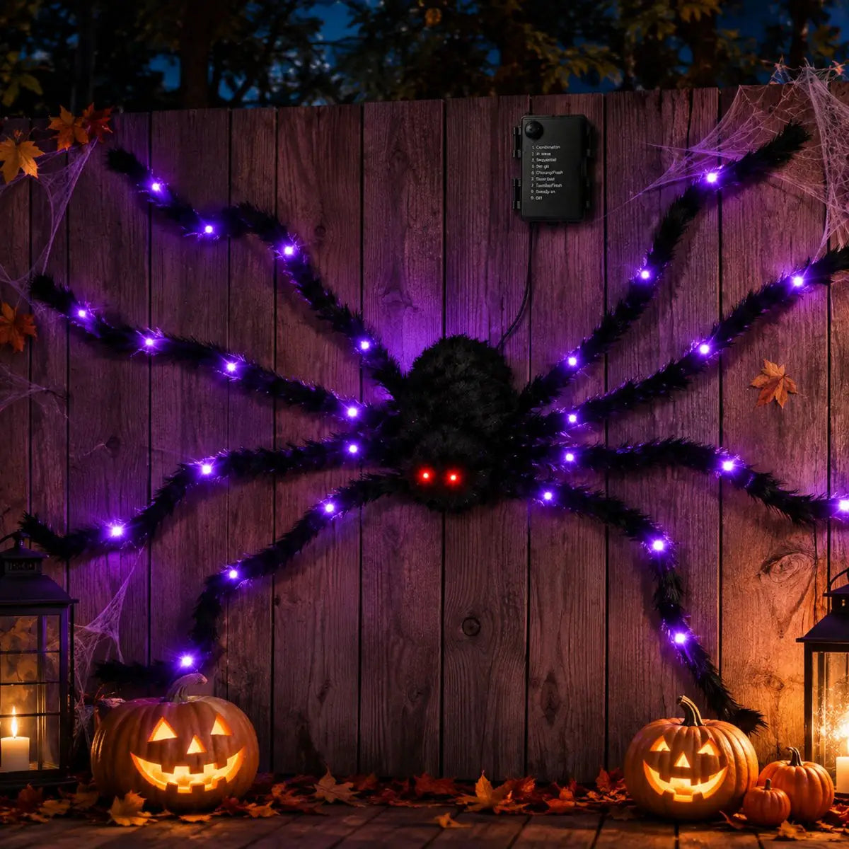 Giant Fuzzy Spider Light