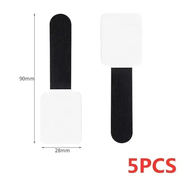 Adhesive Cable Clips - No-Residue Flexible Cord Organizers with Strong Adhesion for Desk Wall Home & Office Use - Portable Wire