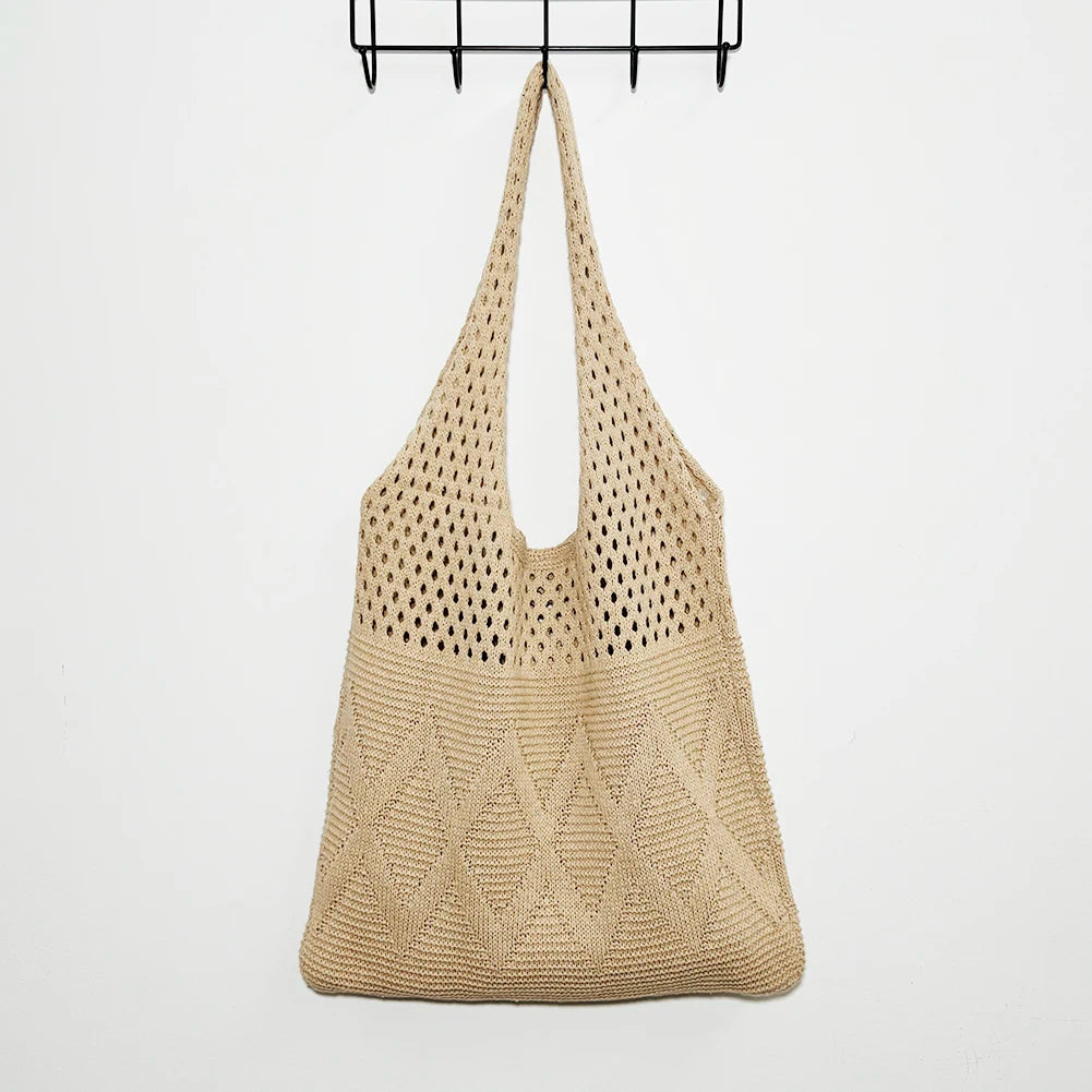 Solid Color Hobo Bag