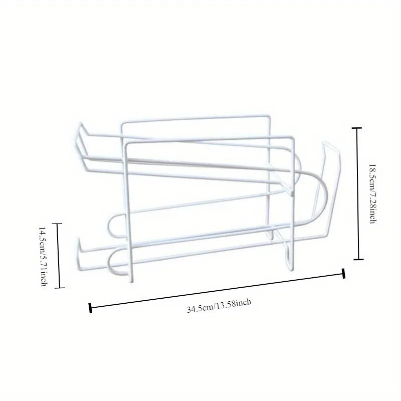 2026 Metal Beverage Beer Rack Storage Organizer Holder Can Tank Kitchen Finishing Refrigerator Fridge Pantry Space Saver Tools