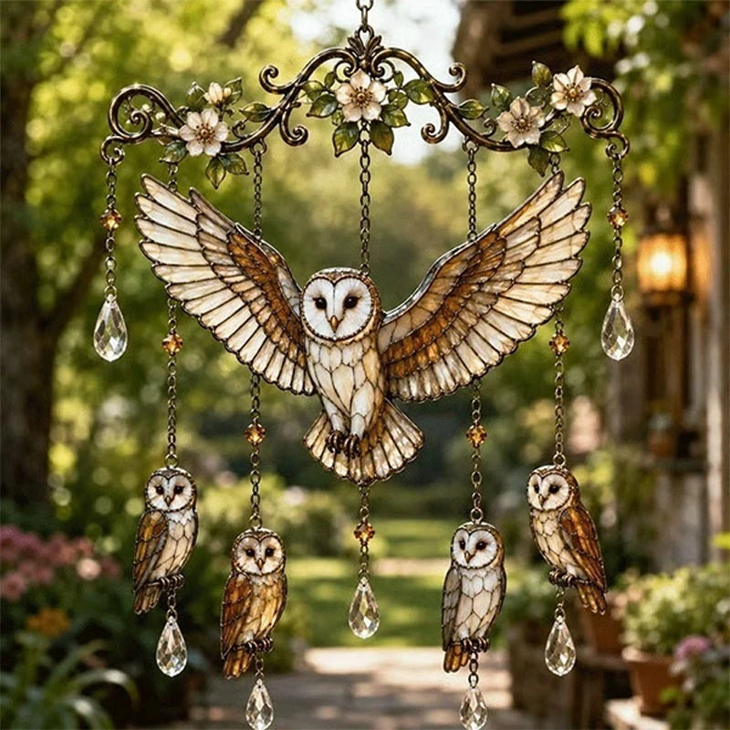 Beautiful Hummingbird Wind Chime Metal Garden Pendant Hanging Bird Sculpture Home Decor Outdoor Courtyard Ornaments Unique Gift