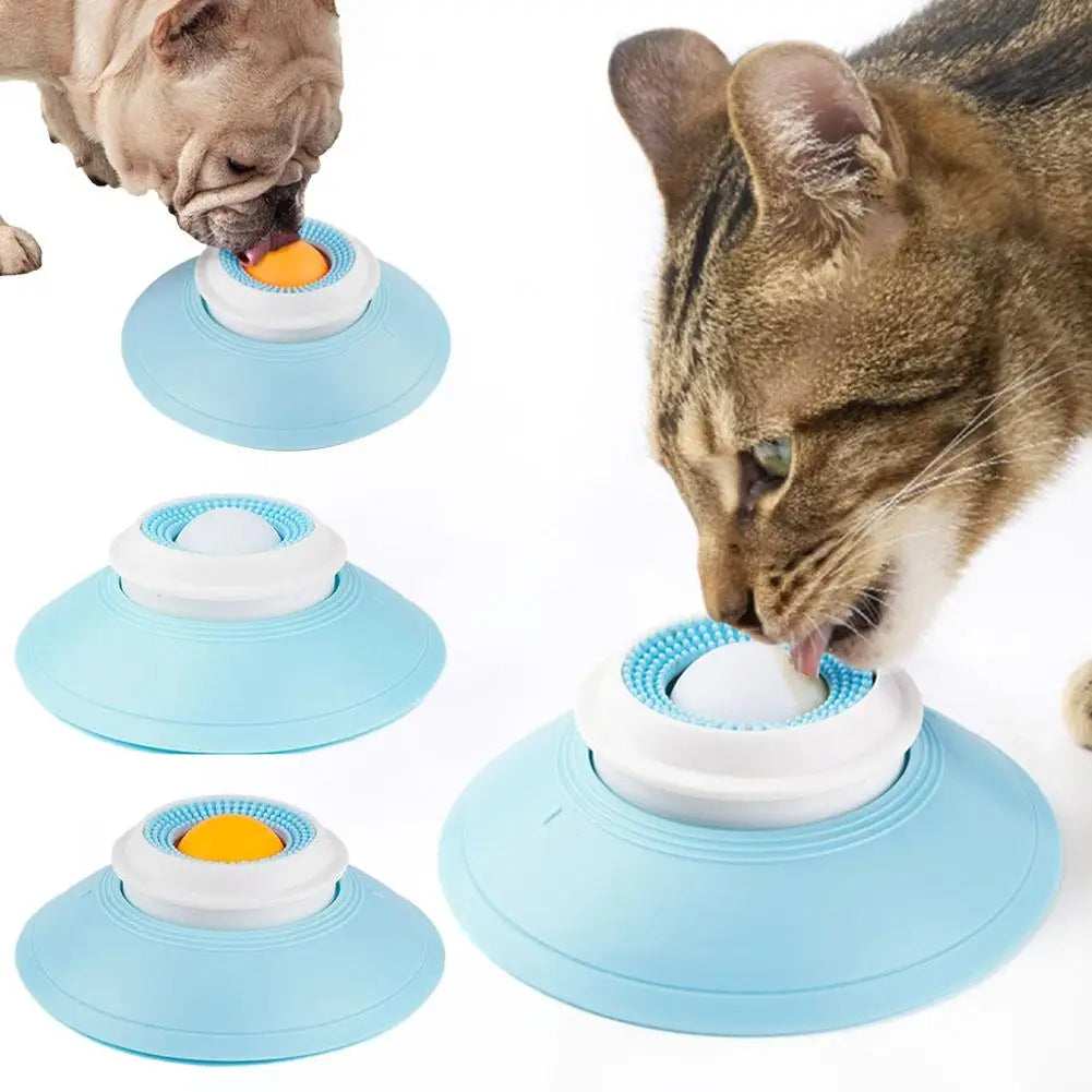 Dog Cat Licks Toys for Liquid Food,Relieve anxiety Slow Feeder Dog Lick Ball Dispenser, Non-Slip Licking Bowl Enrichment Toys