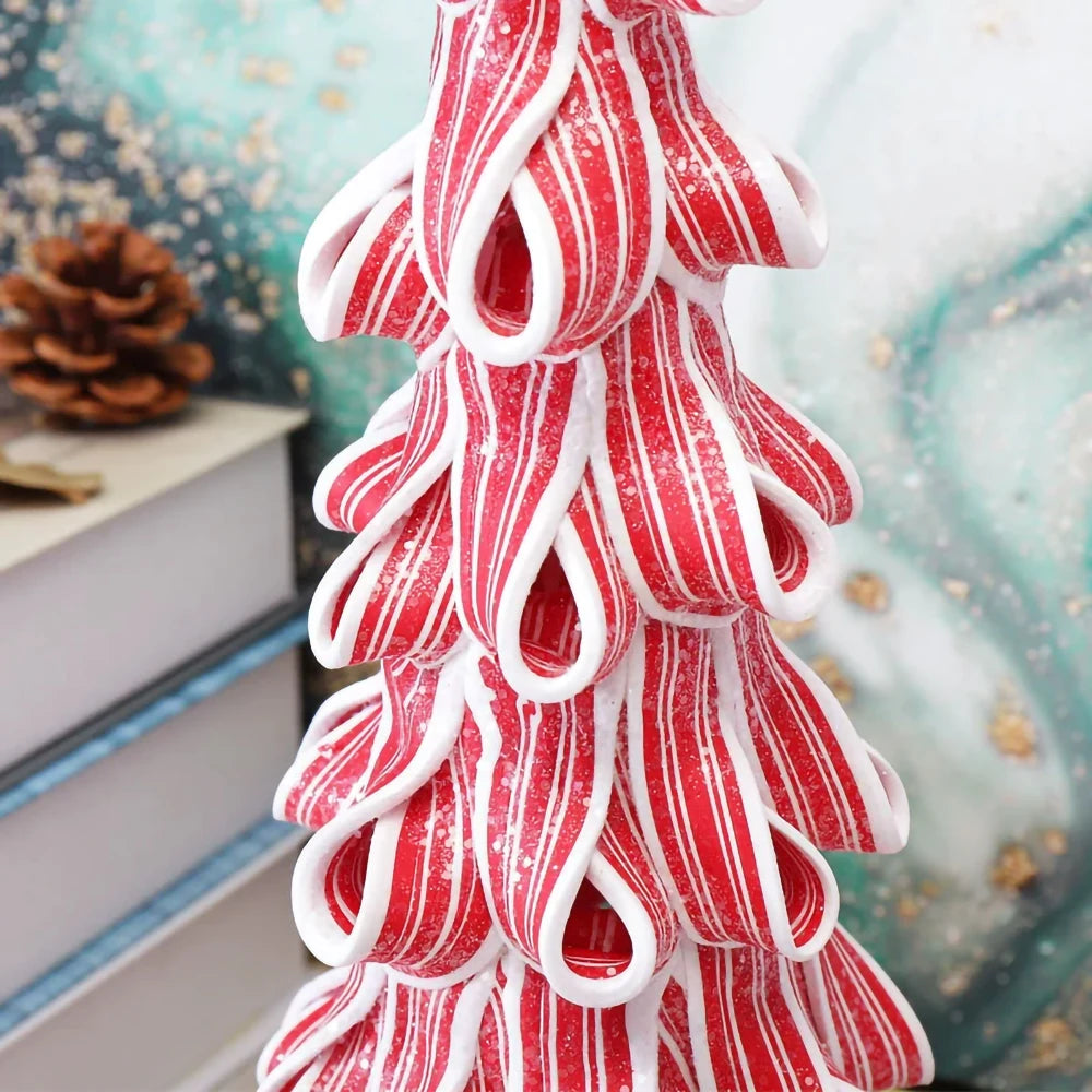 Christmas Luminous Castle Christmas Tree Decoration Ornaments Soft Clay Cute Macaron Accessories Xmas Holiday Supplies