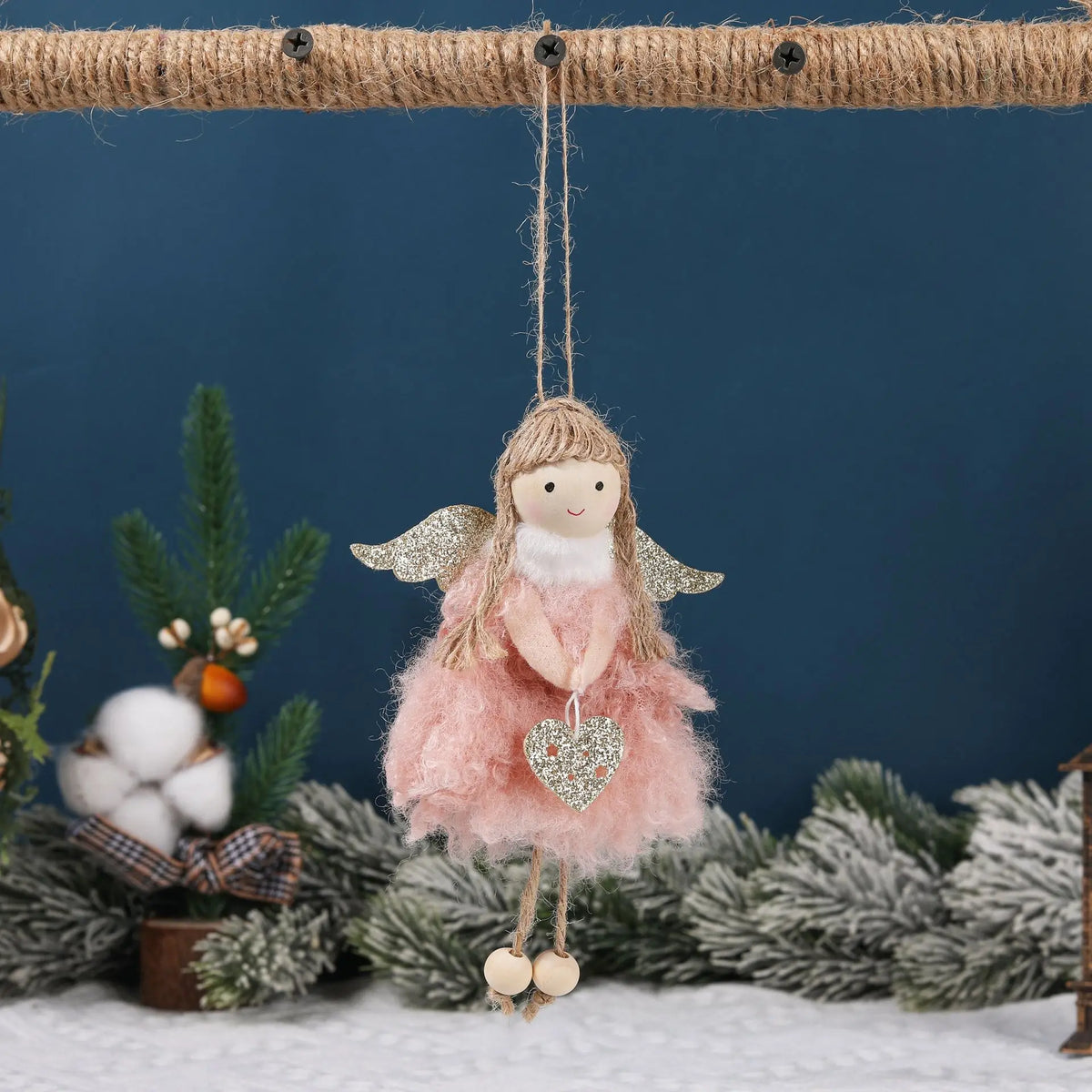 1/3PCS Angel Doll Felt Dress with Wings Girl Pendant Christmas Holiday Gift Scene Decoration Props Christmas Decoration 2025