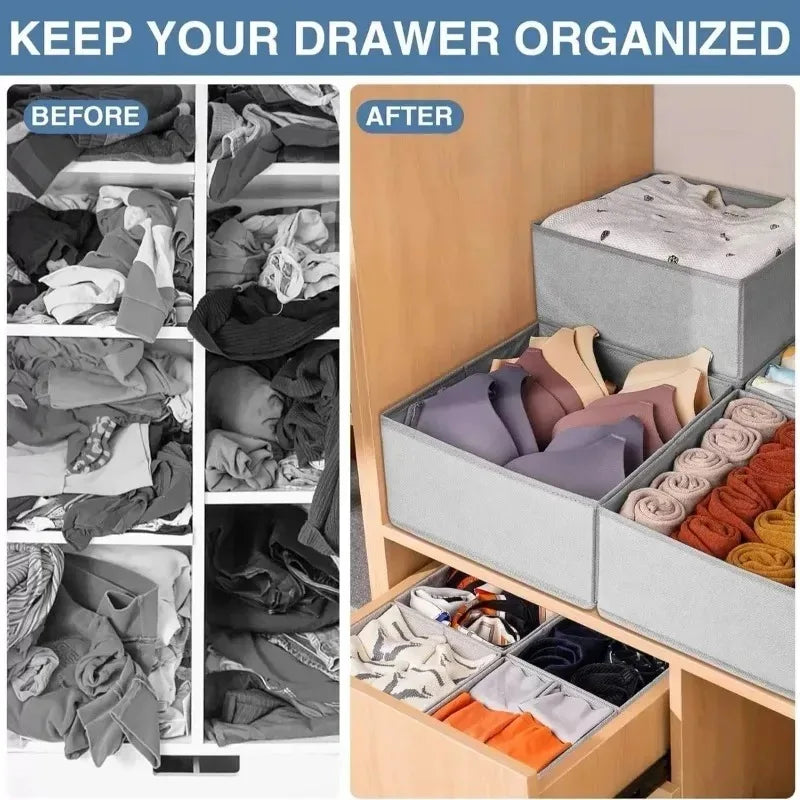 Underwear Sock Bra Storage Box Cabinet Drawer Organizer For Clothes Ties Wardrobe Clothes Socks Organiser Cabinet Separator Box