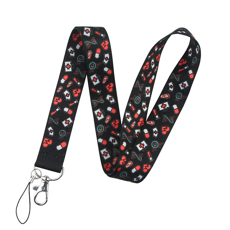 Cartoon Nurse ID Lanyard