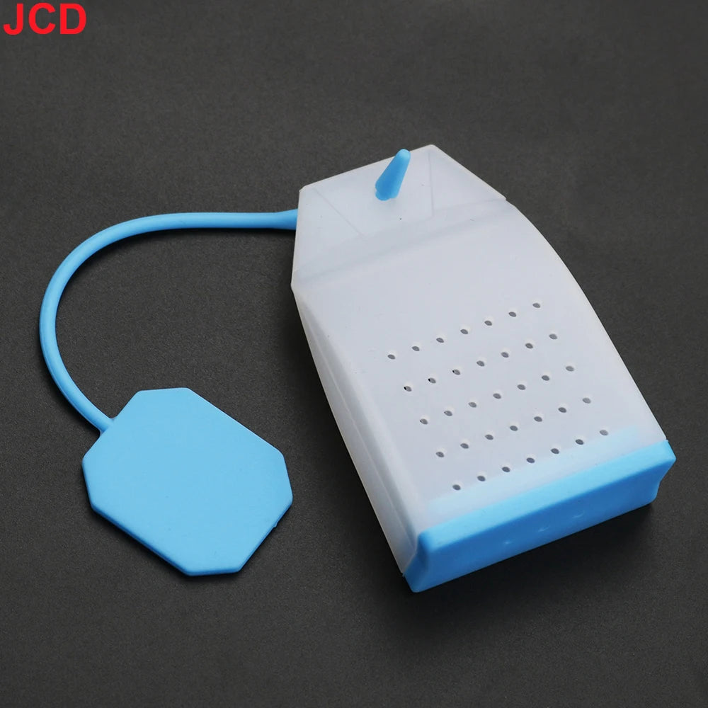 JCD Silicone Tea Infuser Bag Reusable Safe Loose Leaf Tea Bags Strainer Filter for Tea Drinker Utensils Random Color