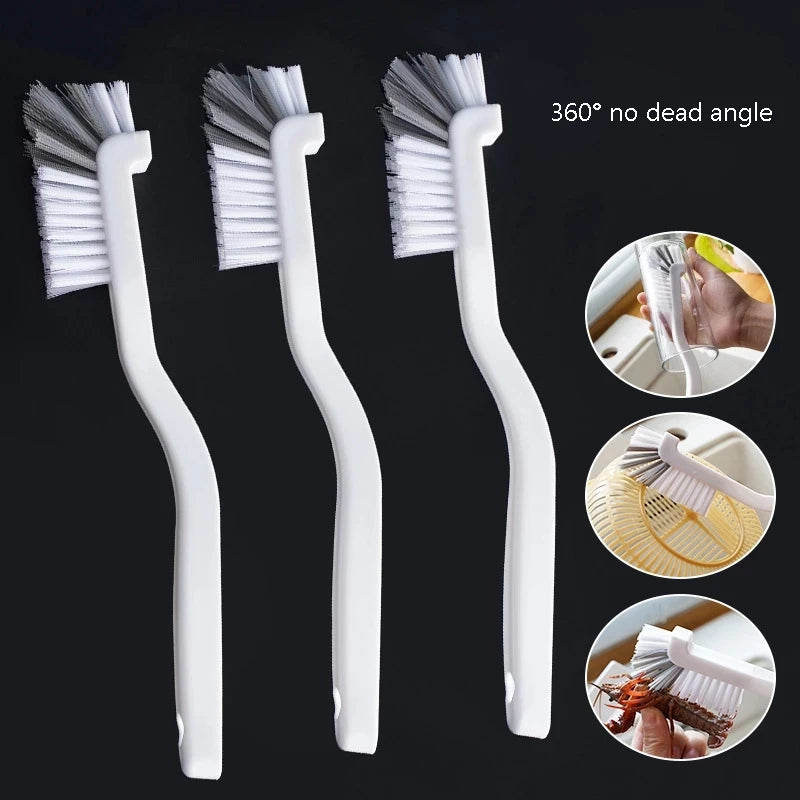 360° Long Handle Gap Cleaning Brush Multi-Purpose Narrow Cleaner for Fish Tank Baby Bottle Glass Tube Kitchen Household Supplies