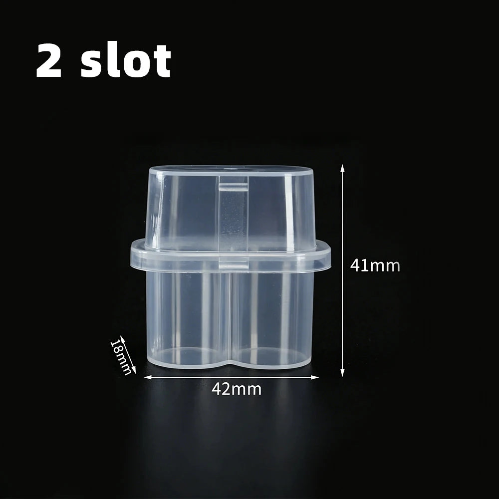 Peptide Storage Box 2/10Slot Penicillin Bottle Case for Fridge Organizer Portable 3ml Glass Vials Microtube Secure Holder  Boxes