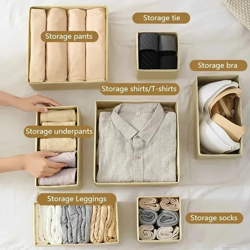 Underwear Sock Bra Storage Box Cabinet Drawer Organizer For Clothes Ties Wardrobe Clothes Socks Organiser Cabinet Separator Box