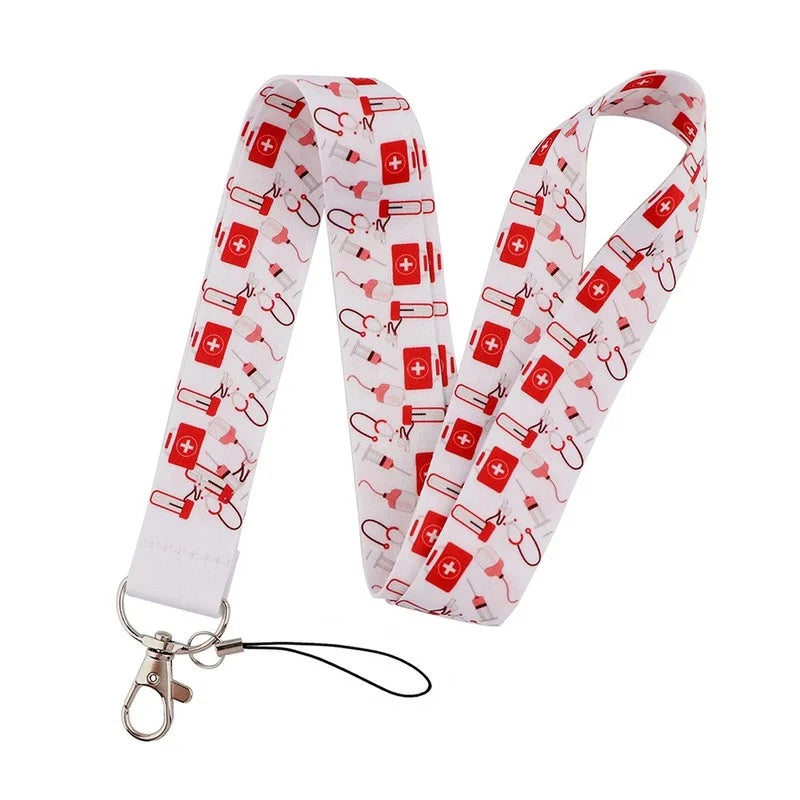 Cartoon Nurse ID Lanyard