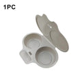 2 Cavity Microwave Egg Poacher Kitchen Round Steamed Egg Cooking Mould With Cover Reusable Non-stick Omelet Poached Egg Tool