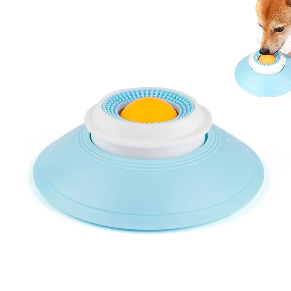 Dog Cat Licks Toys for Liquid Food,Relieve anxiety Slow Feeder Dog Lick Ball Dispenser, Non-Slip Licking Bowl Enrichment Toys