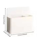 Magnetic Refrigerator Storage Box, Plastic Organizer Box, With Marker Pen Holder, Refrigerator Office Supplies