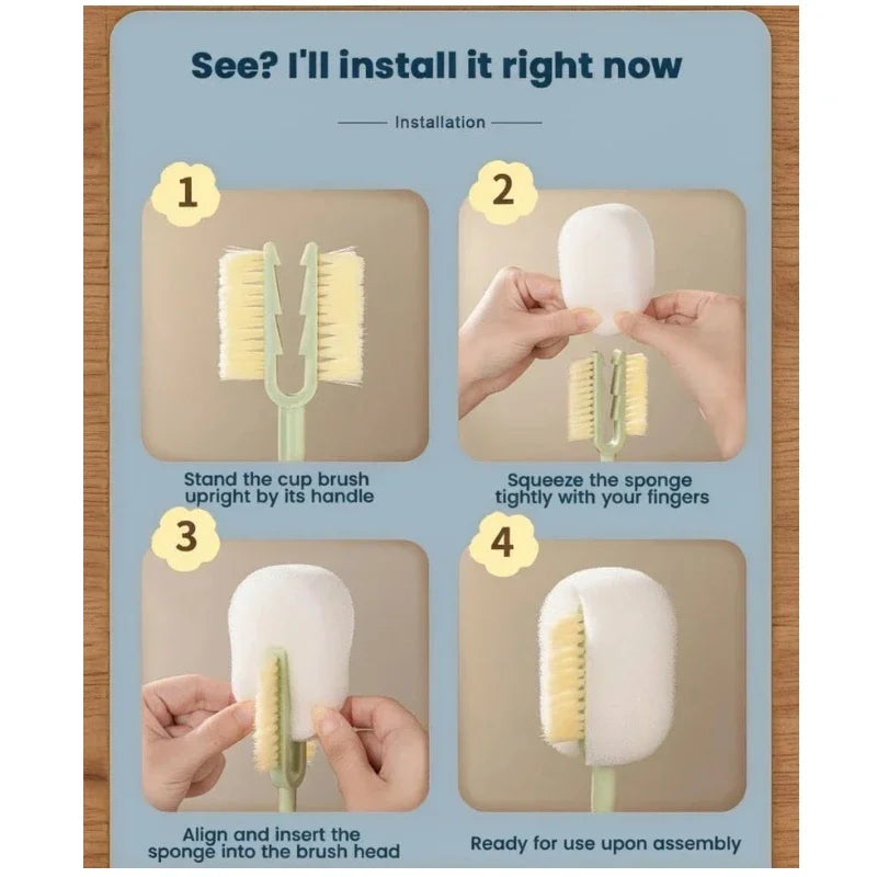 Long Handle Gap Cleaning Brush