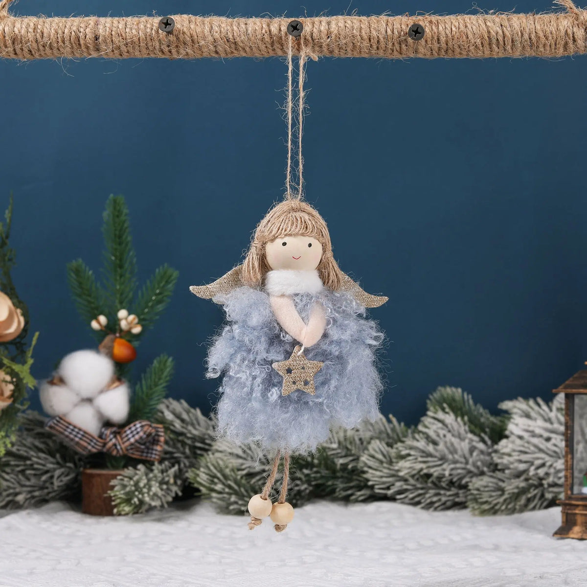 1/3PCS Angel Doll Felt Dress with Wings Girl Pendant Christmas Holiday Gift Scene Decoration Props Christmas Decoration 2025