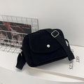 Corduroy Striped Crossbody Bag