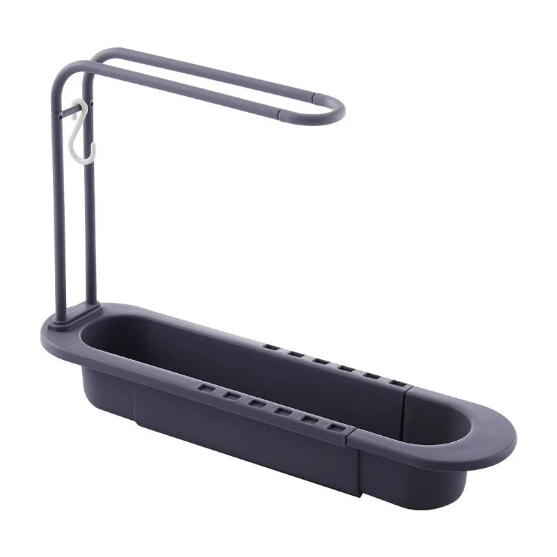 36-50cm Telescopic Shelf Drain Water Rack Sinks Organizer Soap Sponge Towel Holder Kitchen Gadgets Storage Basket Accessories