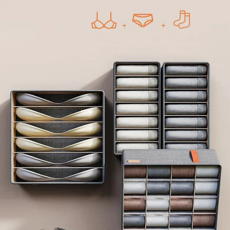 Socks Organizer Underwear Bra Storage Box Cabinet Drawer Organizer For Clothes Ties Wardrobe Clothes Organizer Cabinet Separator