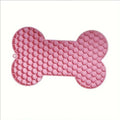 Bone Shape Silicone Licking Pad Pet Dog Peanut Butter Slow Food Bowl Eating for Cats Dogs Feeder Feeding Lickmat