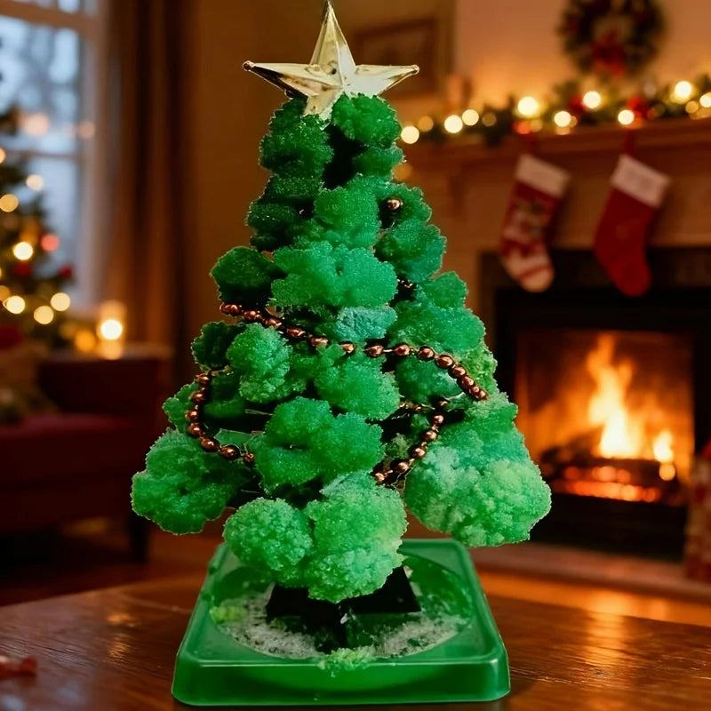 1pc Christmas Magic Crystal Tree Creative Science Experiment Christmas Tree Perfect Christmas Gift Childlike Surprise Fun Gift