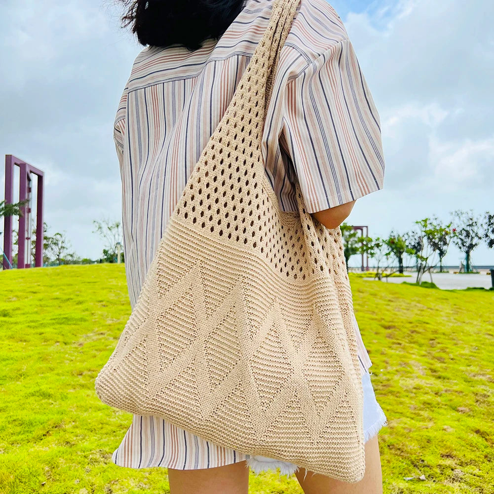 Solid Color Hobo Bag