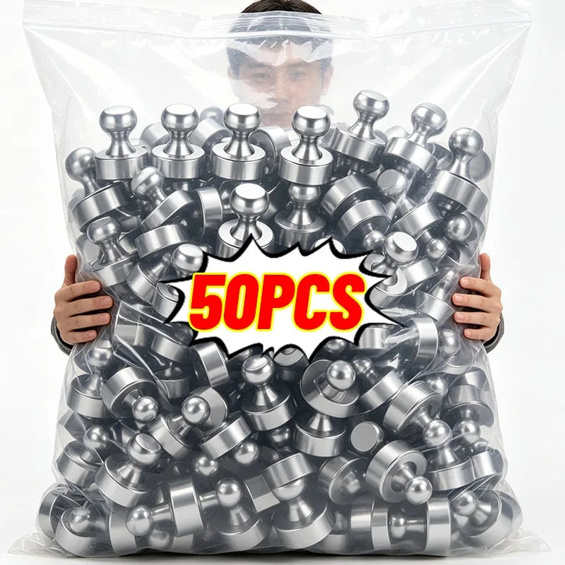 Strong Magnetic Pins Thumbtacks Hooks Magnets Mini Metal Pushpin for Home Fridge Office School Whiteboard Storage Tool Organizer