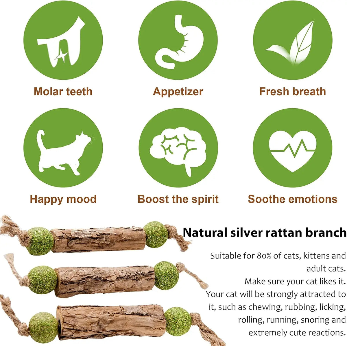 Natural Catnip Dental Stick
