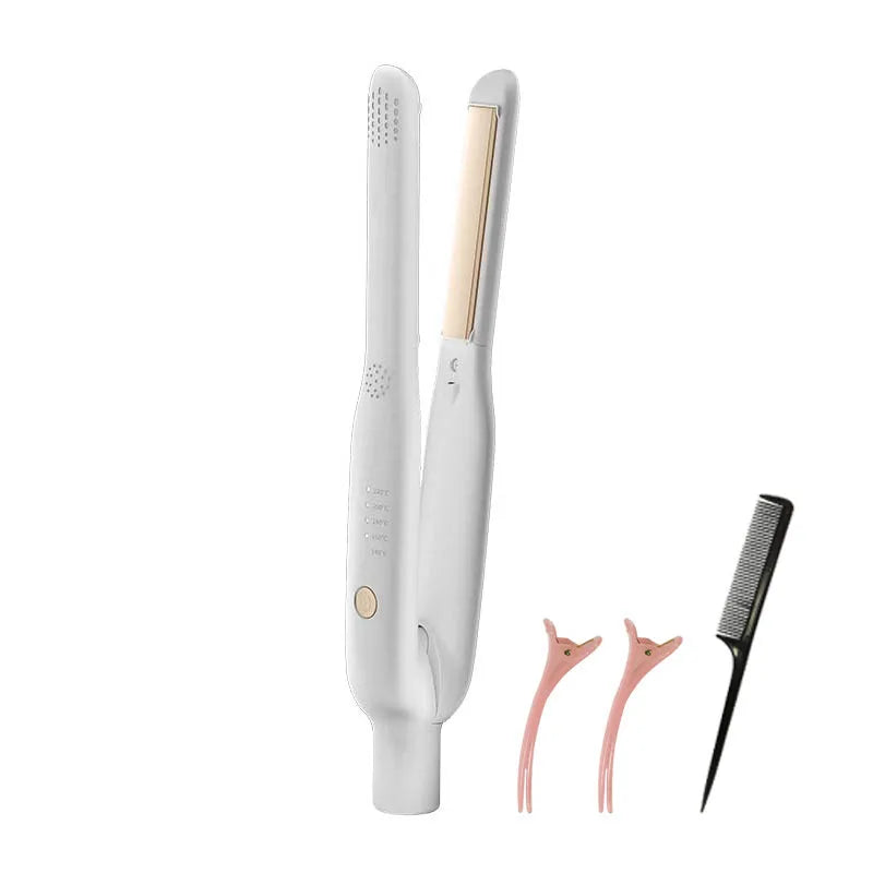 Mini Hair Straightener Ceramic Negative Ion Straightening Flat Iron Adjustable Temperature Hair Straightening Clip