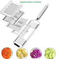 4 In1 Vegetable Slicer Stainless Steel Shredder Cutter Multi-Purpose Vegetable Slicer Cuts Set Manual Fruit Carrot Potato Grater