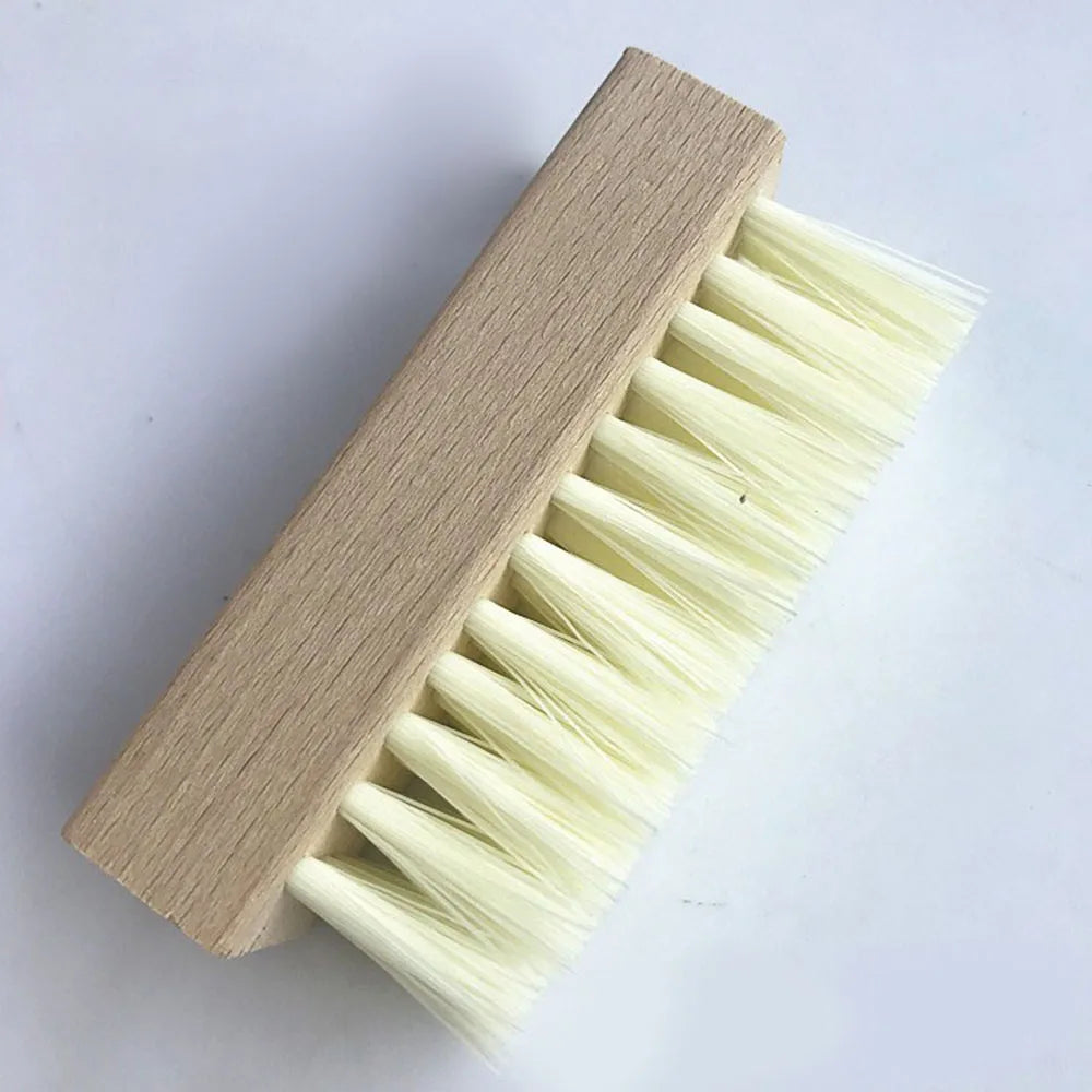 Pig Bristles Shoe Brush For Slippers sneaker brush Shoes Cleaning Brushes Boot Brush Cleaner Wood Handle Useful cepillo zapatos