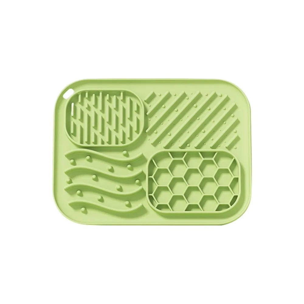 Silicone Pet Slow Feeder Mat Anti-choking Pet Licking Mat for Dogs Non-slip Dog Slow Food Plate with Suction Cups Pet Supplies