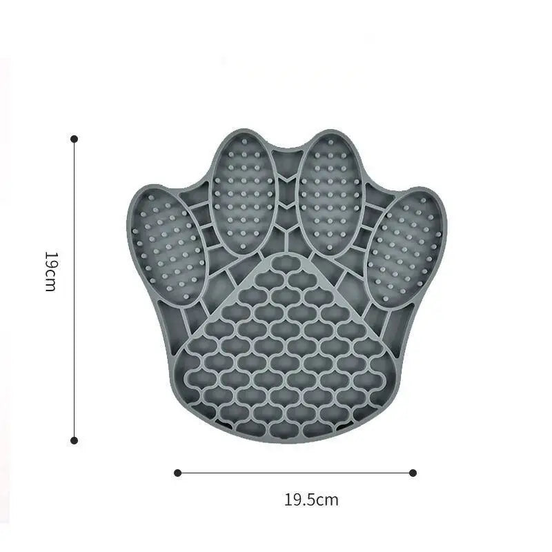 Pet Licking Mat Portable Anxiety Relief Dog Lick Pad Cup Bowl Transfer Plate Dog Slow Feeder Silicone Pet Bath Products Cat Bowl