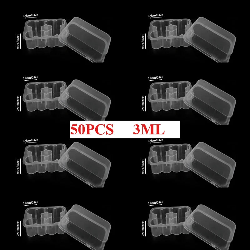 3/5/7/10mL Vial Storage Case Mini Vial Storage Box Transparent Storage Case Peptide Vial Organizer Refrigerator Organizer