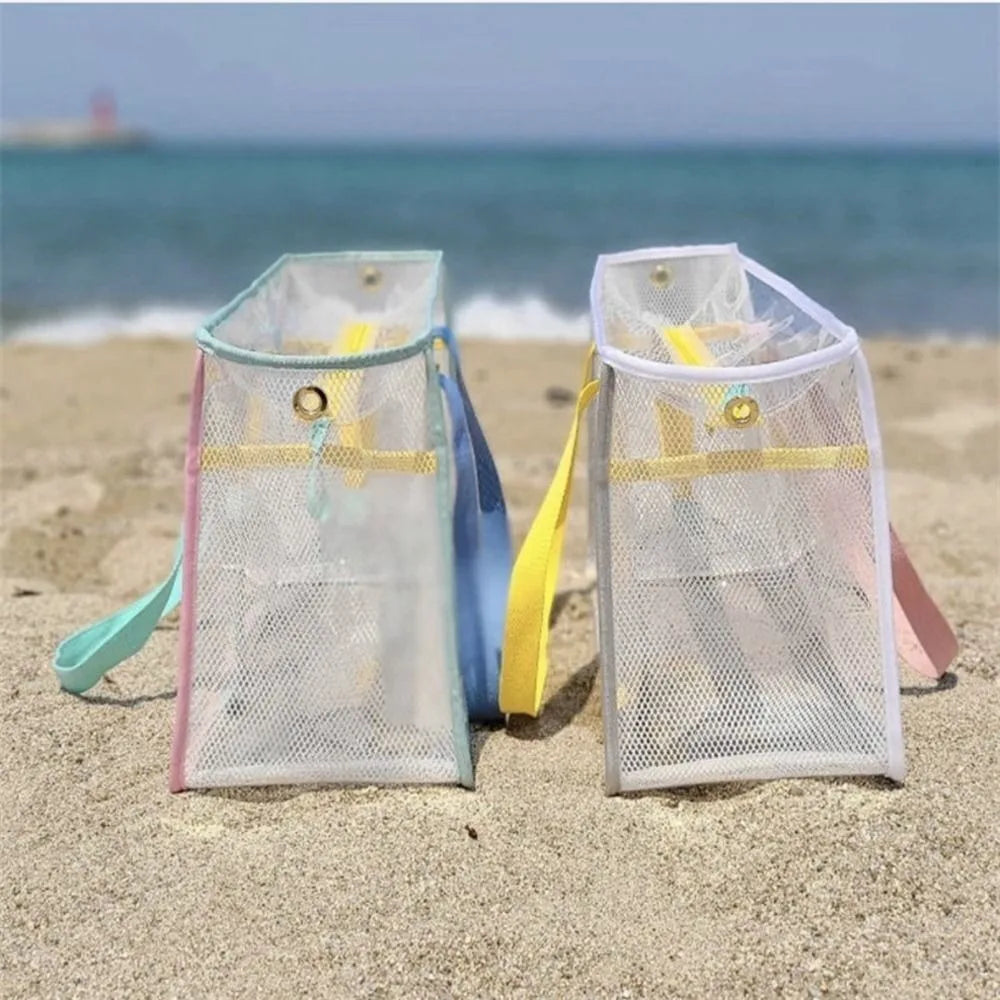 Transparent PVC Transparent Beach Bag Waterproof Design Large-capacity Fitness Bag Durable PVC Shoulder Bag Fitness Swimming