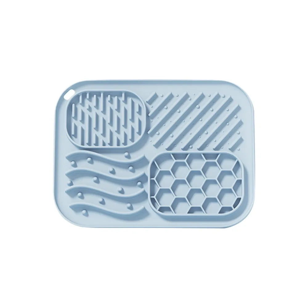 Silicone Pet Slow Feeder Mat Anti-choking Pet Licking Mat for Dogs Non-slip Dog Slow Food Plate with Suction Cups Pet Supplies