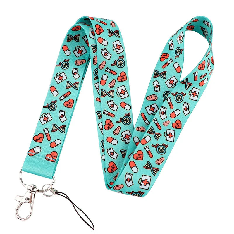 Cartoon Nurse ID Lanyard