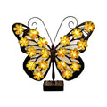 Solar Metal Butterfly Wall Decor IP65 Waterproof Hanging Light Decoration for Garden Patio Porch Yard Women Birthday Gifts