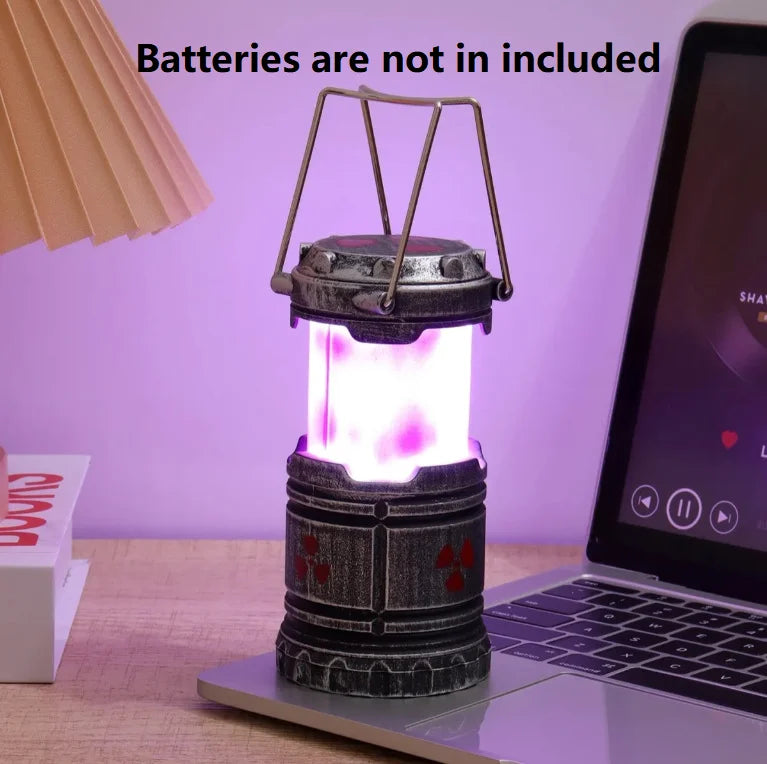 Mini Simulation Nuclear Reactor Lantern Gift Handheld Camping Light Halloween Gift Night Lamp Home Decor Glow in Dark Ornaments