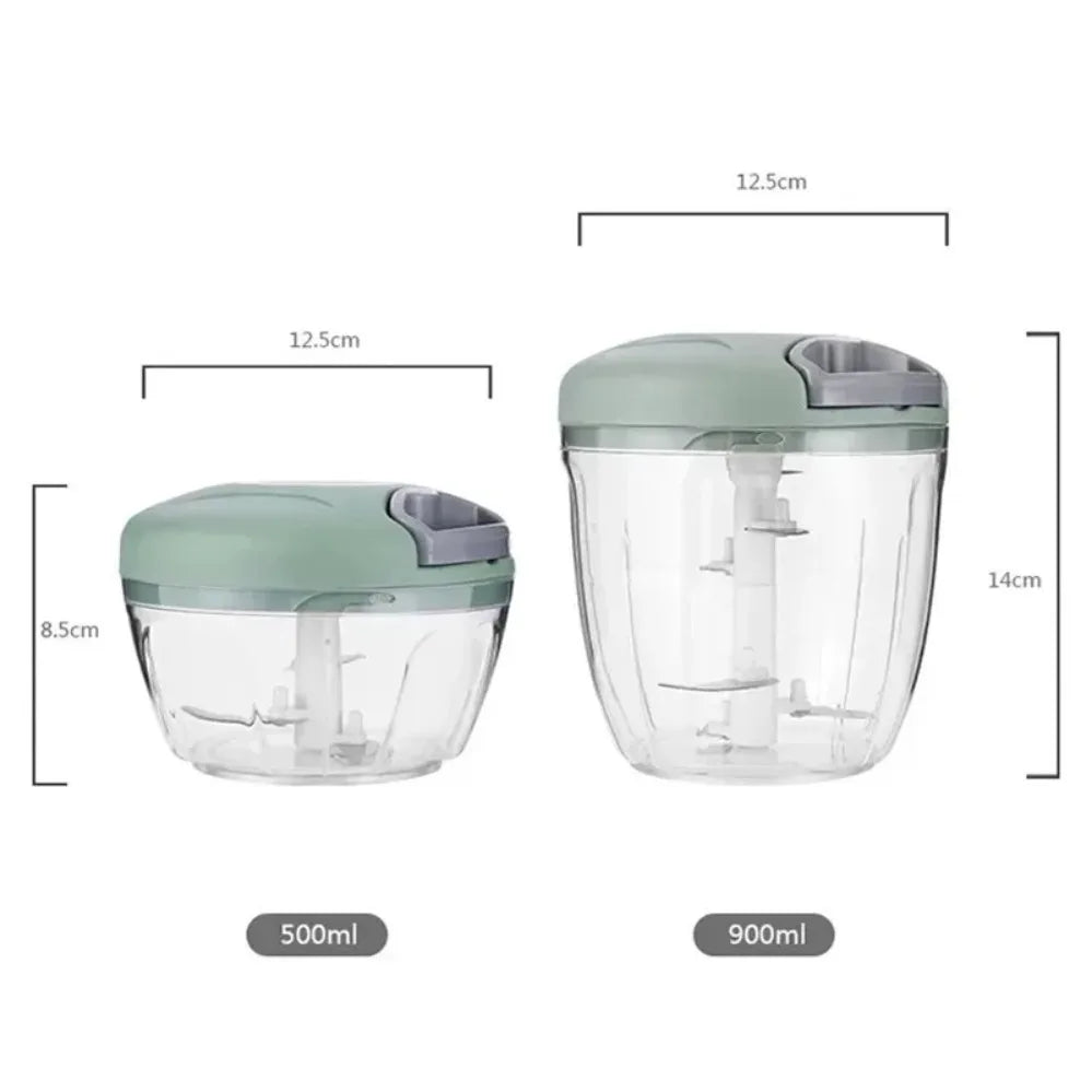 1 Pcs 500/900ML Manual Meat Mincer Garlic Chopper Rotate Garlic Press Crusher Vegetable Onion Cutter Kitchen Cooking Accessories