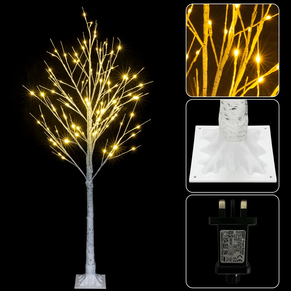 4ft Snowflake Christmas Tree – White PVC, Sturdy Metal Base, Space-Saving, Easy Assembly, for Home, Office, Holiday Party Decor – Festive, Durable, Warm Atmosphere